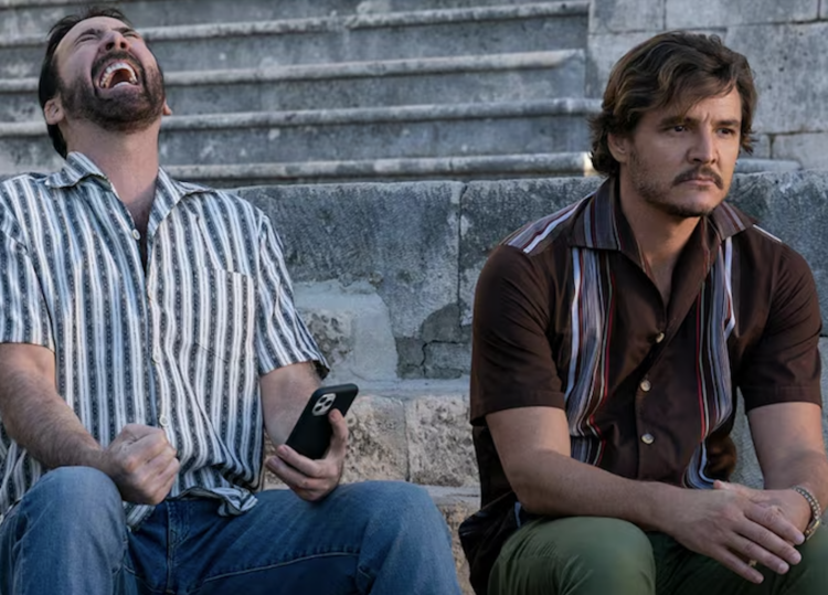 NIcolas Cage and Pedro Pascal in The Unbearable Weight of Massive Talent